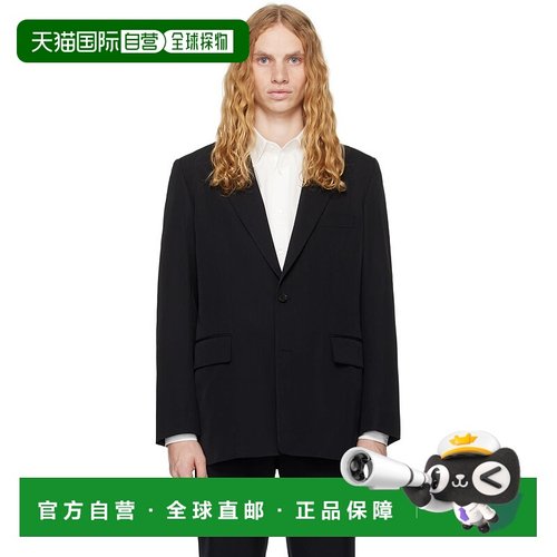 1h可退 潮奢 AURALEE 男士 黑色西装外套 A24AJ01MG