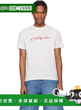 1h可退 潮奢 Erl 男士 白色 California Signature T 恤 ERL10T00