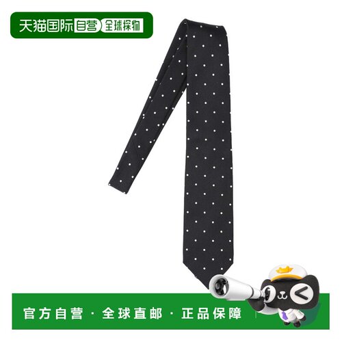 TOM FORD 男士领带 STE001S0260NAA SS2026 黑色 图案领带
