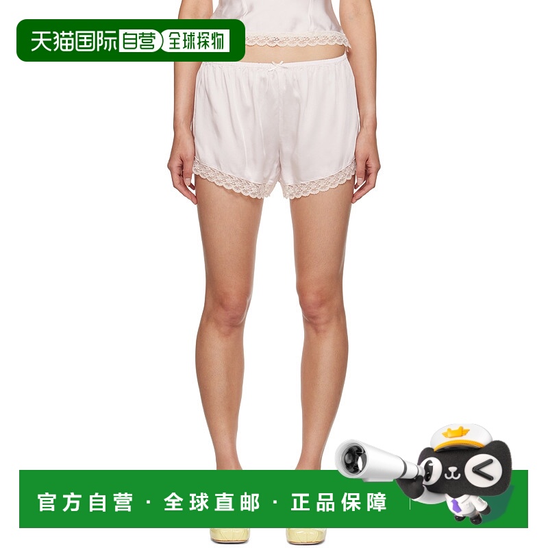 1h可退 潮奢 Danielle Guizio 女士 粉色 Ivy 短裤 F24201W022