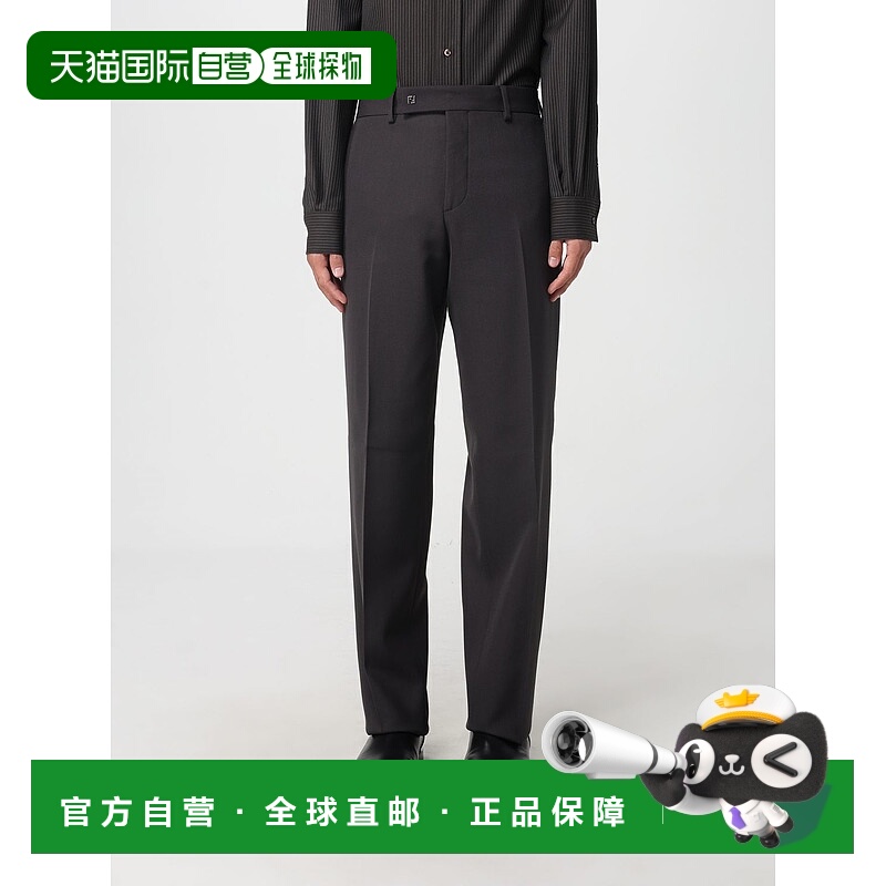 1h可退 FENDI 男士休闲裤 FB1089ASCBF0TY8 AW2025 深棕色 Chocol