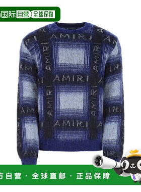 1h可退 AMIRI 男士针织毛衣 AW22MKL004420 AW2022 蓝色 Printed