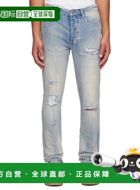 1h可退 潮奢 Ksubi 男士 蓝色 Chitch Punk Thrashed 牛仔裤 5000