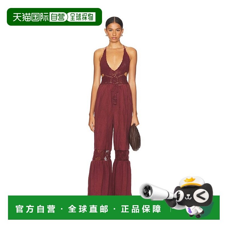 1h可退 潮奢 Free People 自由人 女士 x Freya 钩花连身连体裤 O