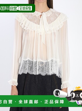 1h可退 SELF-PORTRAIT 女士衬衫 RS26192TWHITE SS2026 白色