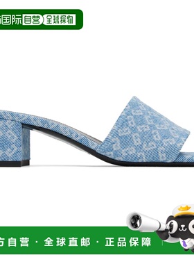 1h可退 潮奢 Givenchy 纪梵希 女士 蓝色 4G 凉鞋 BE306VE2BN