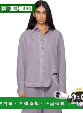 1h可退 潮奢 The Attico 女士 紫色 Eliza 牛仔衬衫 260WCB00074C