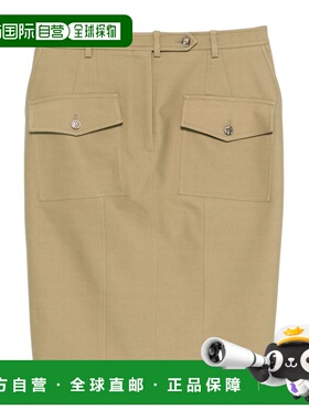 1h可退 奢淘 Tom Ford 斜纹布半身裙 女 GC5768FAX1402FG510