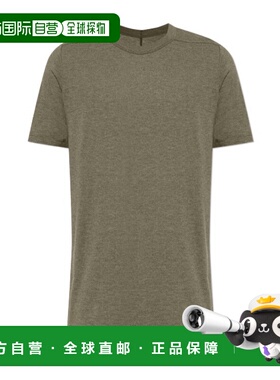 RICK OWENS 男士T恤 RU02E1264JR25 AW2025 绿色 圆领短袖T恤