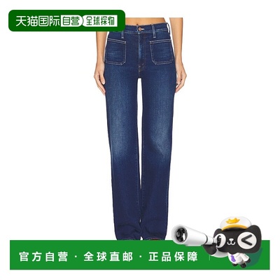 1h可退 潮奢 mother denim 女士 Rambler Sneak 小号贴袋拉链牛仔