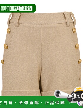 BALMAIN 女童短裤 BW6C89F0201220OR SS2025 花色 腰带环短裤