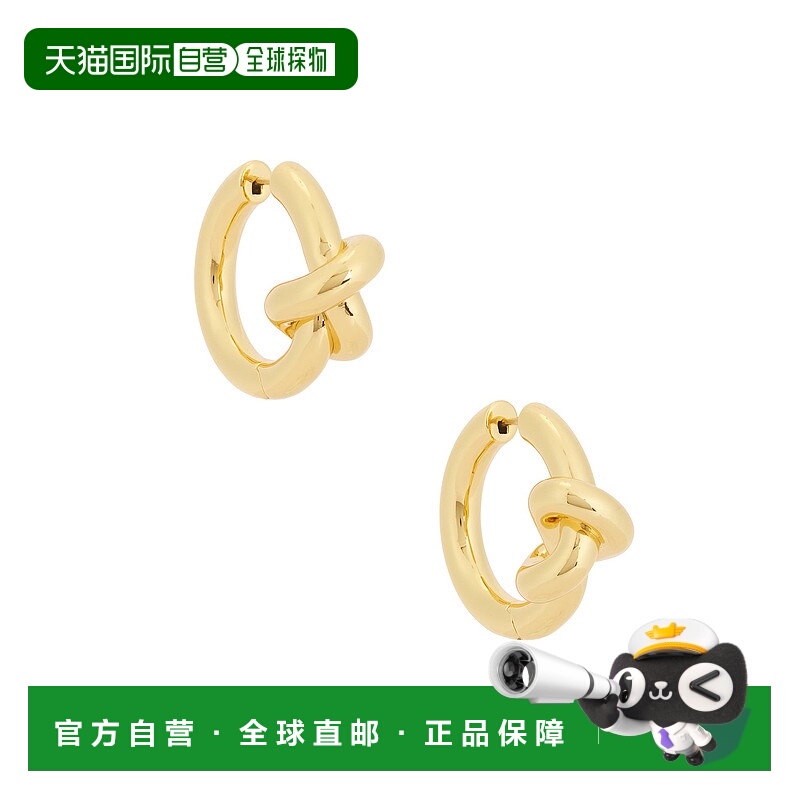 1h可退 潮奢 Jennifer Fisher 女士 Huggie 打结耳环 522250GLD71