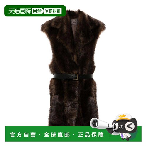 PRADA 女士外套 59463SOOO15PFF0343 SS2025 酒红色