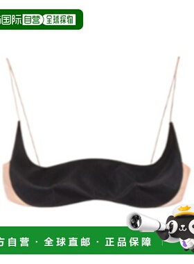 VALENTINO 女士内衣 BUC0668HE0NO AW2025 黑色性感文胸抹胸