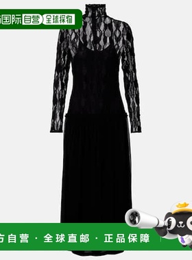 1h可退 潮奢 ULLA JOHNSON 女士 Sybil 蕾丝雪纺长款连衣裙