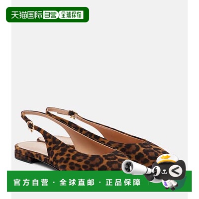 1h可退 潮奢 Gianvito Rossi 吉安维托 罗西 女士 Robbie 豹纹绒