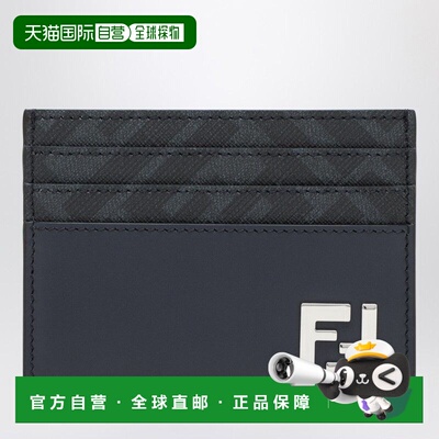FENDI 男士卡包 7M0164AV86F1USH SS2026 深棕色 Ff Squared Leat