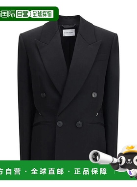 GIVENCHY 女士外套 BW30LZ15CT001 CO 黑色 Wool blazer