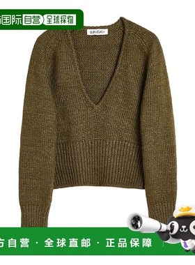 OUR LEGACY 女士针织衫 W4253SF AW2025 绿色 V领长袖毛衣