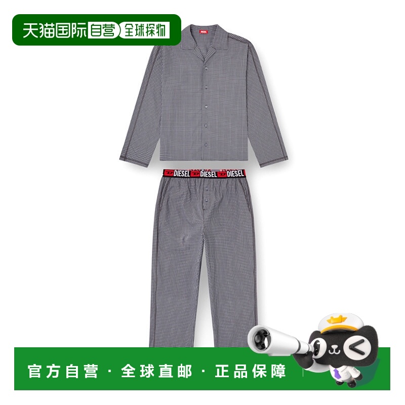 1h可退 DIESEL 男士休闲套装 A193550CEBXE7282 AW2025 灰色裤子