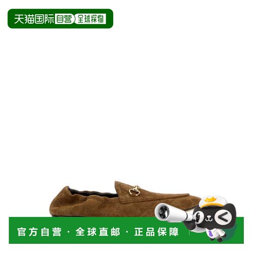 GUCCI 女士芭蕾乐福鞋 854414AADWE2118 SS2026 棕色 `Jordaan` L