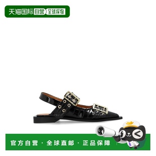 女士芭蕾乐福鞋 Buckle S27964926099 黑色 Boots AW2024 GANNI