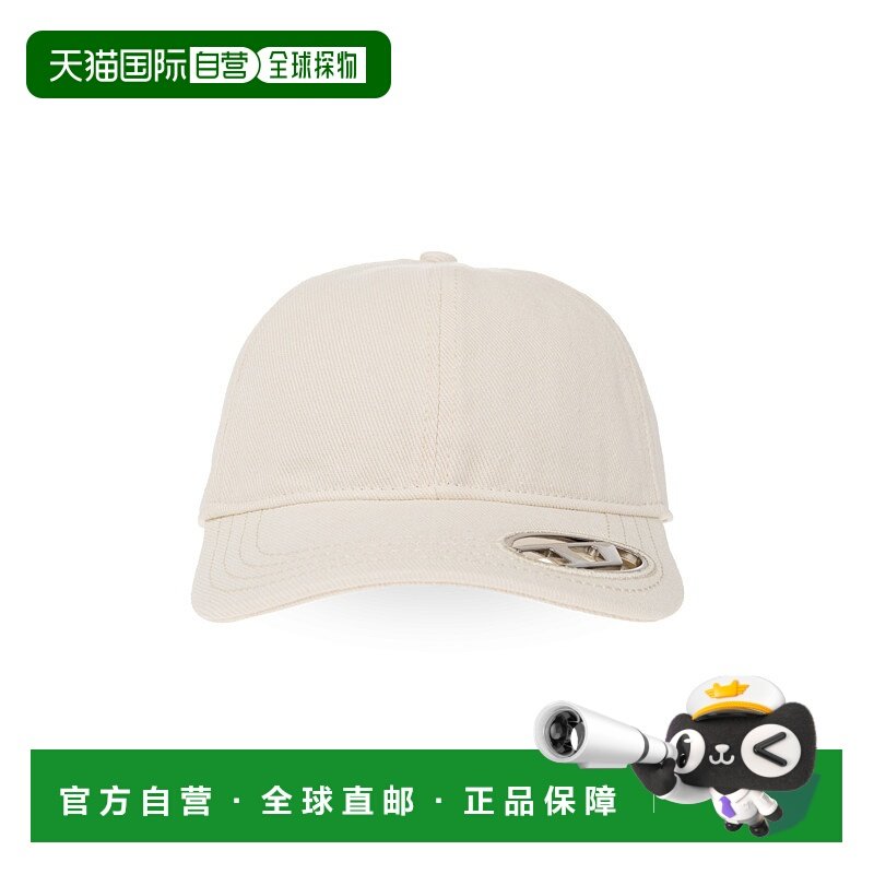 DIESEL 男士帽子 CPLAKA113570PFAA1AB CO 乳白色 ‘C-PLAK’ bas