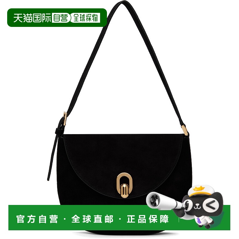 1h可退 潮奢 SAVETTE 女士 黑色小号 Tondo 单肩包 H0080303