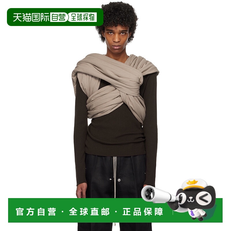 1h可退 潮奢 rick owens 瑞克 欧文斯 男士 灰褐色 Hollywood Tri