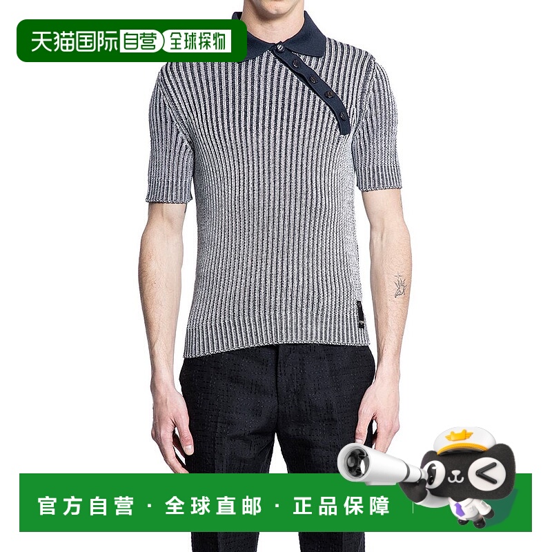 1h可退 FENDI 男士针织毛衣 FZC360AU7ZF0ZNZ-1 SS2025 灰色