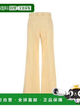 CHLOÉ 女士休闲裤 CH25UPA15434223 SS2025 黄色 Canvas Wide-Leg