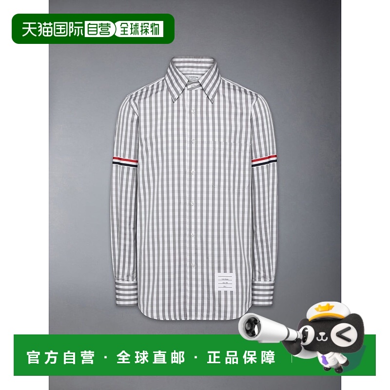 1h可退 THOM BROWNE 男士衬衫 MWL301OF0998035 AW2025 灰色