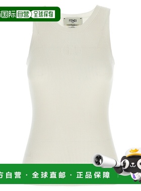 FENDI 女士卫衣 FZXD56AUI4F08QQ SS2025 白色 Tank top logo dev
