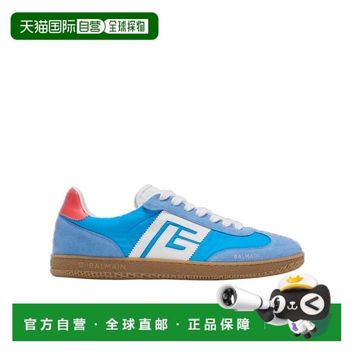BALMAIN 男士运动鞋 FM0VI360TSHB6BS AW2025 蓝色 Balmain Swan