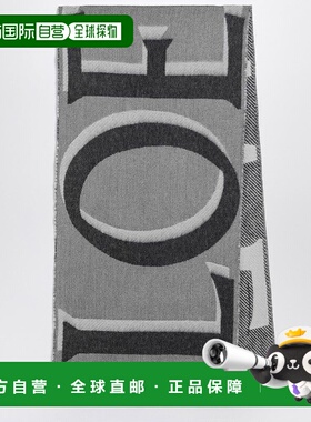 1h可退 潮奢 LOEWE 罗意威 女士 灰色羊毛羊绒围巾 FSA4SS1W13WO