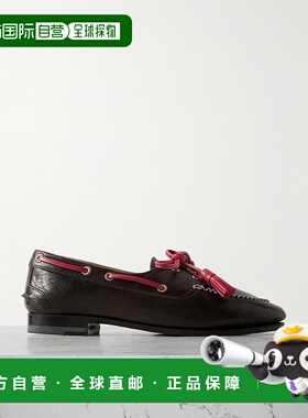 1h可退 潮奢 Bally 巴利 女士 流苏皮质乐福鞋 WF140CBU009一脚蹬