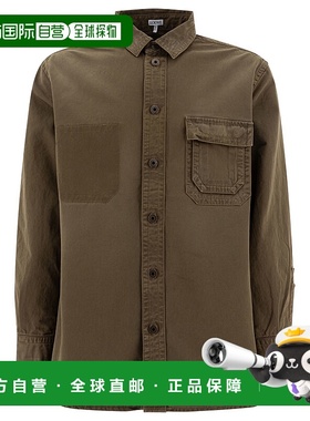 LOEWE 男士夹克 H526Y02WA3KHAKIGREEN SS2025 绿色