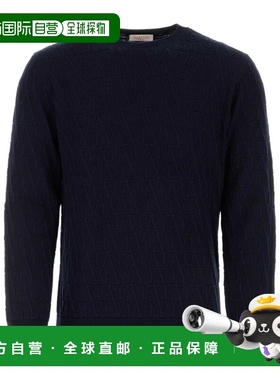 VALENTINO 男士针织毛衣 VKC30IAC8ZDL AW2024 黑色 长袖毛衣