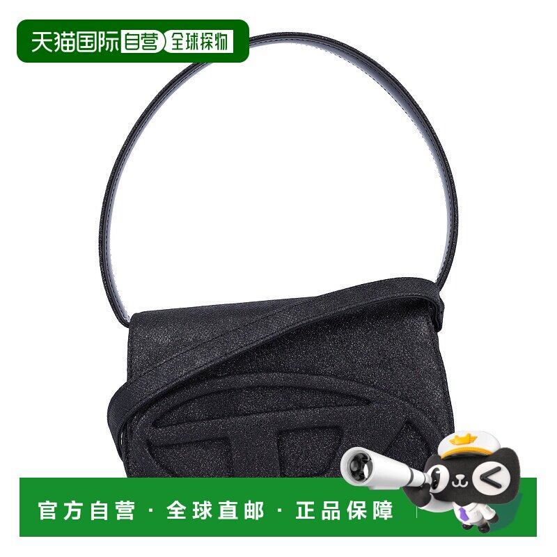 DIESEL 女士单肩包 X08396P5126T8013 AW2025 黑色 Diesel Struct