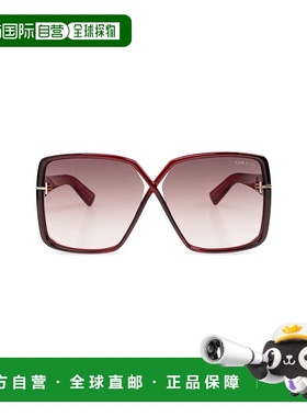 1h可退 TOM FORD 女士太阳镜 FT111706366G CO 红色 Sunglasses