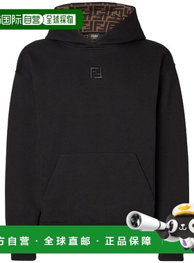 FENDI 男士卫衣 FY1143ATL9F0QA1 AW2025 黑色 长袖卫衣