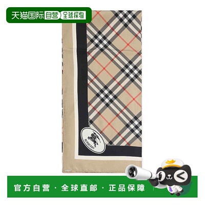 BURBERRY 女士围巾 8113048 AW2025 浅棕色 Check Scarf