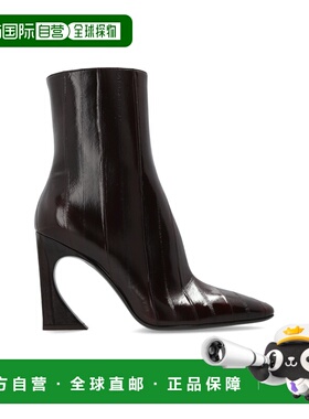 FENDI 女士靴子 8T8776AOSHF0BBK CO 棕色 Arco Ankle Boots