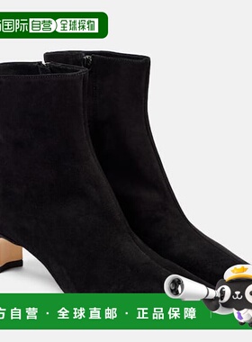 1h可退 潮奢 Staud 女士 Wally 55 绒面革短靴 black黑色 舒适时