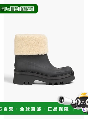 1h可退 潮奢 Chloe 蔻依 女士 Raina TPU 皮毛饰边短靴 CHC24S00O