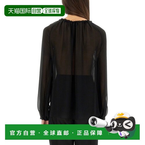 TOM FORD 女士T恤 TS2091FAX852LB999 AW2025 黑色上衣女装