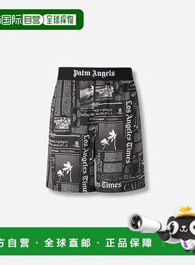 PALM ANGELS 男士休闲裤 PMCB044F25FAB0011003BLACKOFFWHITE短裤