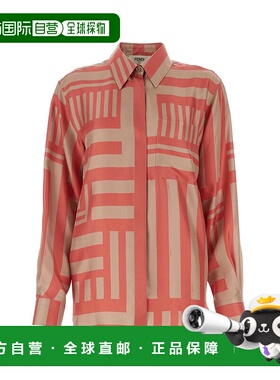 FENDI 女士衬衫 FS8190AWZTF0N12  AW2024粉红色长袖TOP