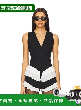 潮奢 For Love & Lemons 女士 Noemie 背心 CT2231HO24BLACK