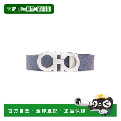 SALVATORE FERRAGAMO 男士腰带 675542DOUBLEADJUS785962GRAPHITE